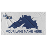 Custom Lake Beach Towel