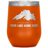 Custom Lake Wine Tumbler