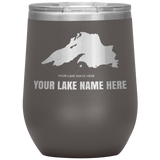 Custom Lake Wine Tumbler