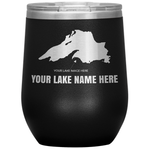 Custom Lake Wine Tumbler