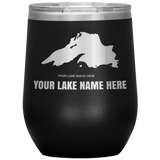 Custom Lake Wine Tumbler