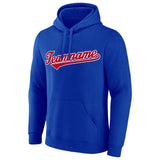 Custom  Sweatshirt Hoodie Blue-Red-White