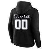 Custom Pullover Sweatshirt Hoodie Black-White-Gray