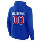 Custom  Sweatshirt Hoodie Blue-Red-White