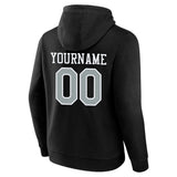 Custom Pullover Sweatshirt Hoodie Black-Gray-White