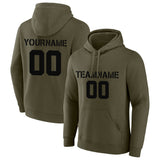 custom authentic pullover sweatshirt hoodie olive-black default title