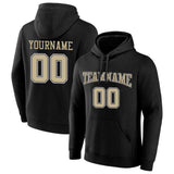 custom authentic pullover sweatshirt hoodie black-gold-white default title