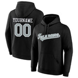 custom authentic pullover sweatshirt hoodie black-gray-white default title