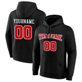 custom authentic pullover sweatshirt hoodie black-red-white default title