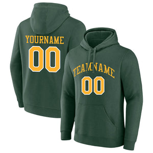 custom authentic pullover sweatshirt hoodie green-yellow-white default title