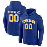 custom authentic pullover sweatshirt hoodie royal-yellow-white default title