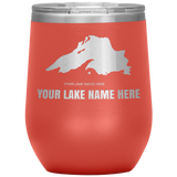 Custom Lake Wine Tumbler