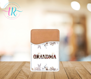 Card Holder - Grandma Flowers