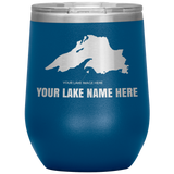 Custom Lake Wine Tumbler