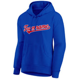 Custom  Sweatshirt Hoodie Blue-Red-White