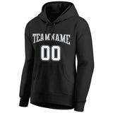 Custom Pullover Sweatshirt Hoodie Black-White-Gray