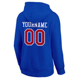 Custom  Sweatshirt Hoodie Blue-Red-White