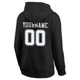 Custom Pullover Sweatshirt Hoodie Black-White-Gray