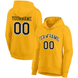 Custom Pullover Sweatshirt Hoodie Yellow-Black-White