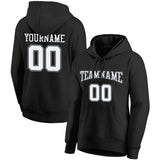 Custom Pullover Sweatshirt Hoodie Black-White-Gray