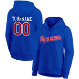 Custom  Sweatshirt Hoodie Blue-Red-White