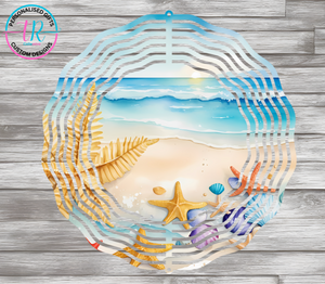 8Inch Wind Spinner - Beach