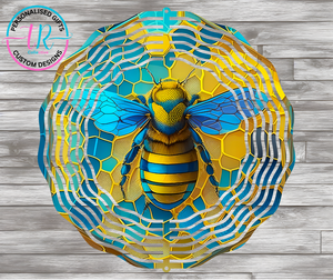 8Inch Wind Spinner - Bee