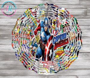 8Inch Wind Spinner - Captain America