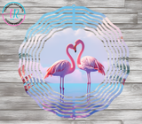 8Inch Wind Spinner - Flamingo