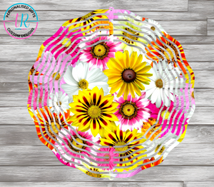 8Inch Wind Spinner - Flowers