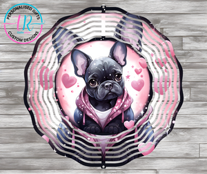 8Inch Wind Spinner - Frenchie Love