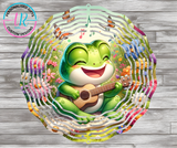 8Inch Wind Spinner - Frog Garden