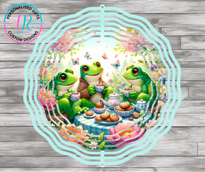 8Inch Wind Spinner - Frog Tea