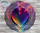 8Inch Wind Spinner - Heart 2