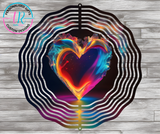 8Inch Wind Spinner - Heart