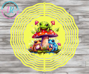 8Inch Wind Spinner - Mushroom Frog 2