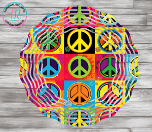 8Inch Wind Spinner - Peace