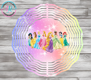 8Inch Wind Spinner - Princesses