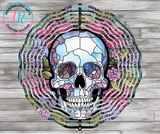 8Inch Wind Spinner - Skull 2