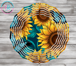 8Inch Wind Spinner - Sunflower Butterfly 5