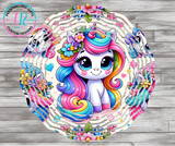 8Inch Wind Spinner - Unicorn